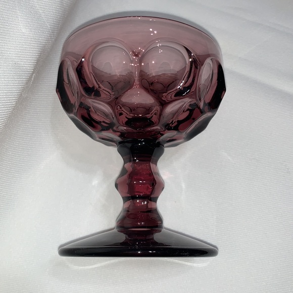 6 RARE MCM VINTAGE Amethyst purple Imperial Provincial champagne/sherbet glasses - Picture 10 of 10